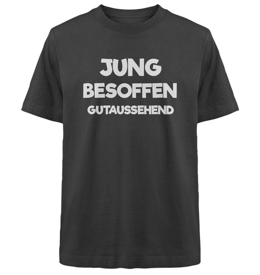 Jung besoffen - Heavy Oversized Organic Shirt