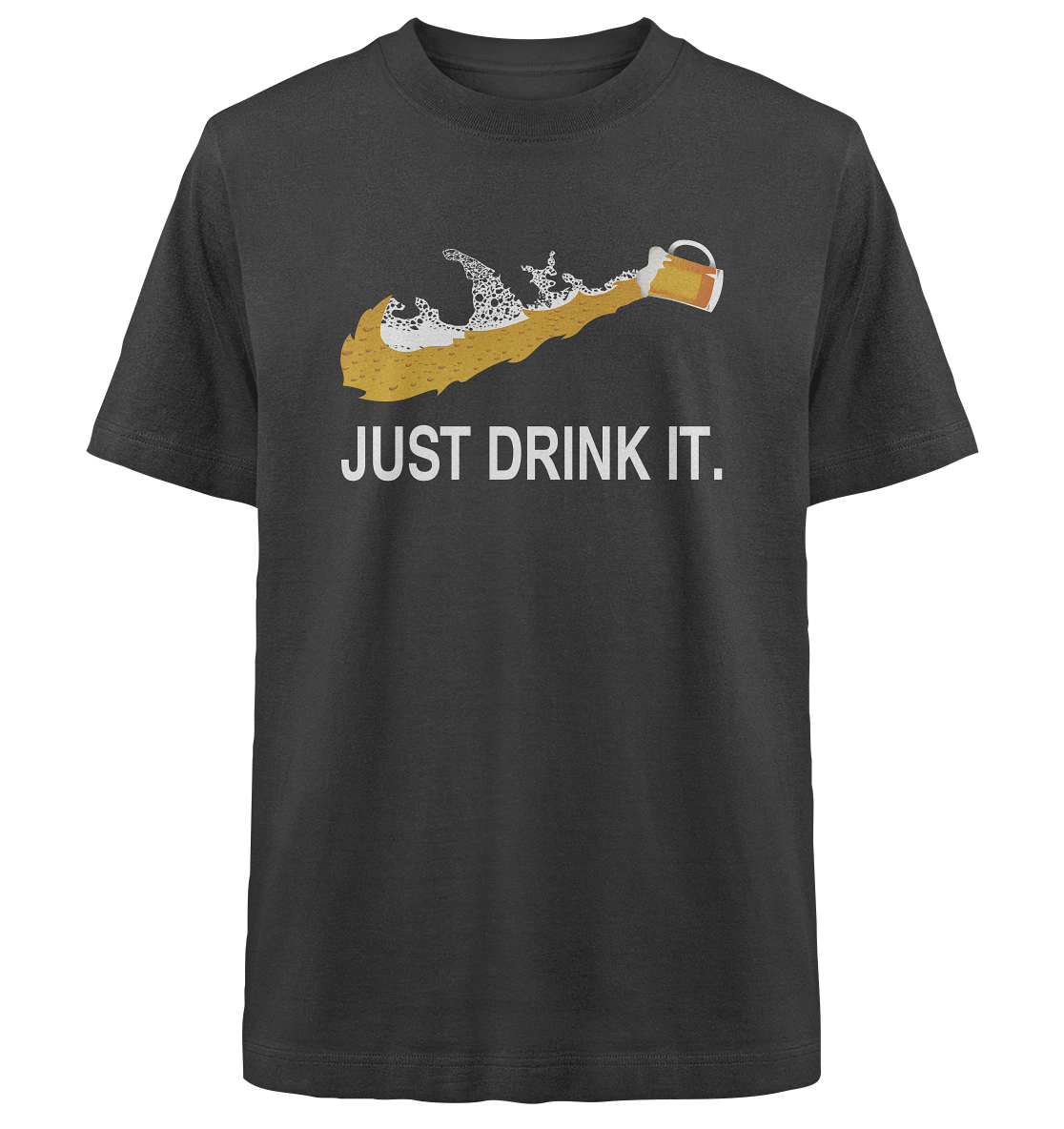 Just drink - Heavy Oversized Organic Shirt