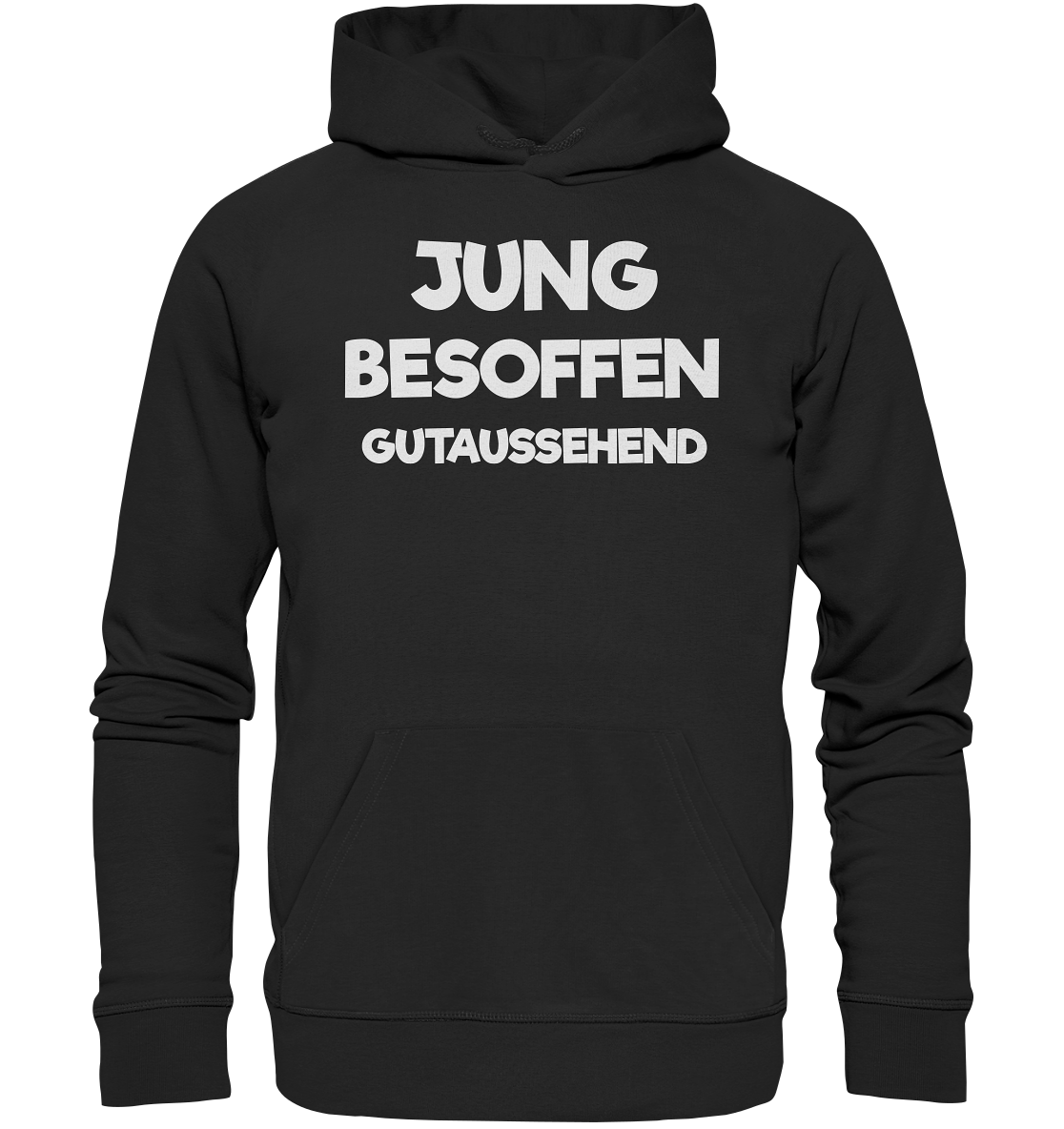 Jung besoffen - Organic Basic Hoodie