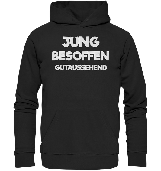 Jung besoffen - Organic Basic Hoodie