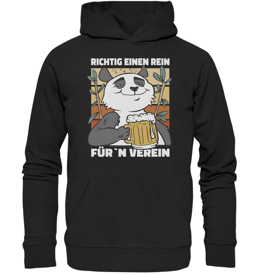 richtig einen rein - Organic Basic Hoodie