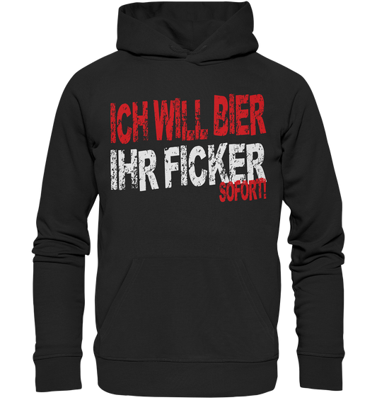 Ich will Bier - Organic Basic Hoodie