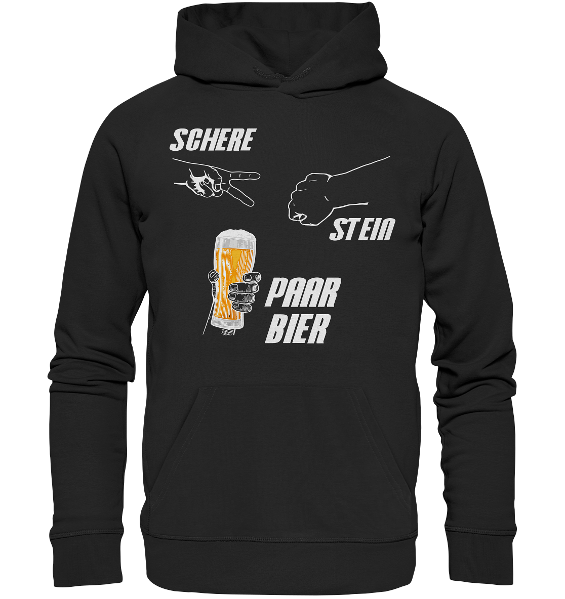 Schere Stein - Organic Basic Hoodie