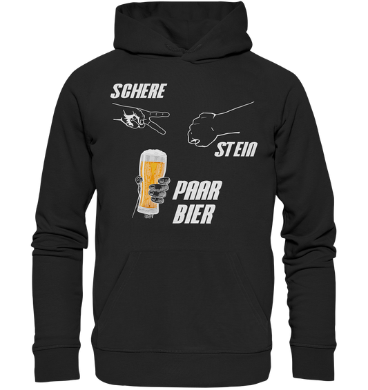 Schere Stein - Organic Basic Hoodie