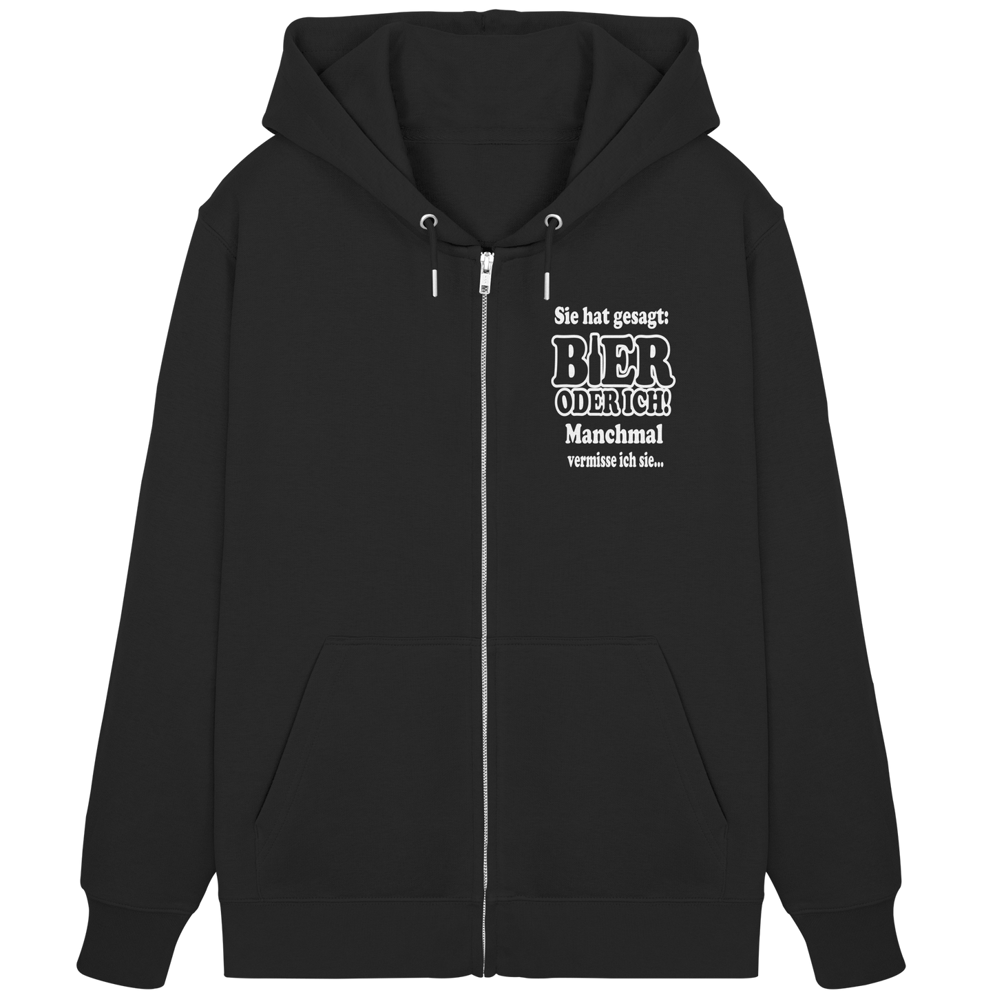 Bier oder ich - Organic Zipper